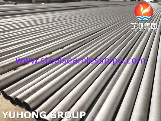 ASTM A789 UNS S31803 أنبوب مزدوج من الفولاذ المقاوم للصدأ بدون طبقات لمصانع المعالجة الكيميائية