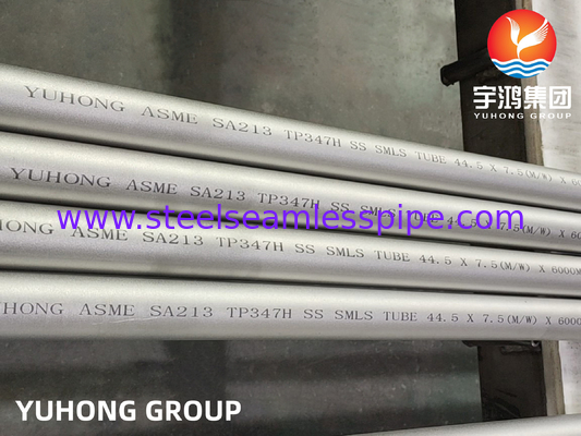 أنبوب الغلاية السلس من الفولاذ المقاوم للصدأ Asme Sa213 Tp347h مع موافقة GL