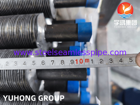 أنبوب فولاذ كربوني ASTM A179 مع زعانف G مدمجة + زعانف AL 1060 لمسخن الهواء المسبق