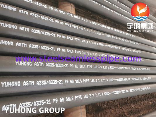 أنابيب سبائك الصلب غير الملحومة ASTM A335 P9 لمحطات الطاقة