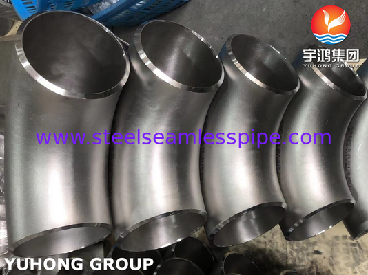 ASTM A815 S31803 ثنائي الفولاذ Buttwelded 90Deg المرفق أنبوب الارتباط B16.9