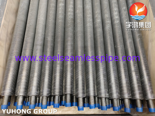 أنبوب زعانف مبثوق ASTM A179 أنبوب فولاذ كربوني ASTM B241 زعانف 6063 مُلدّنة للاقتصاد