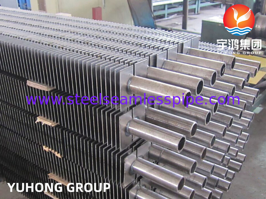 أنبوب زعانف مربع من الصلب الكربوني ASTM A192 من النوع HH للموفرات في الغلايات