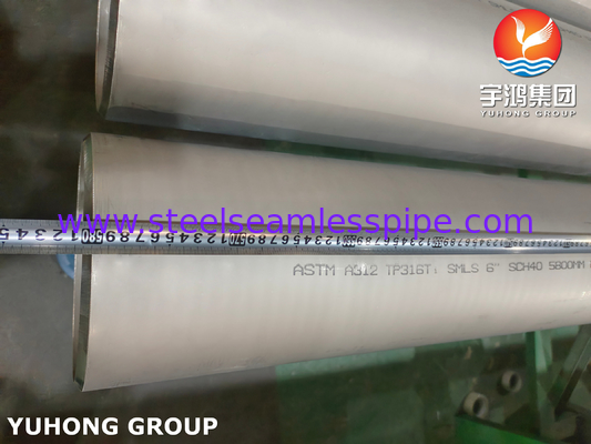 ASTM A511 TP316 316L 1.4404 أنابيب الفولاذ المقاوم للصدأ بدون خياطة معقدة معطلة شهادة ABS