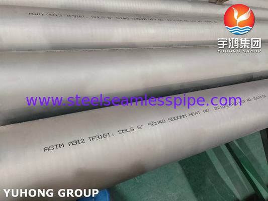 ASTM A312 TP316L أنابيب بلا مسام من الفولاذ المقاوم للصدأ للنفط والغاز