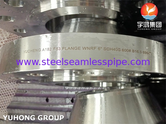 ASTM A182 F53 ، UNS S32750, 1.4410 Super Duplex فولاذ المقاوم للصدأ لحام رقبة اللف RF B16.5
