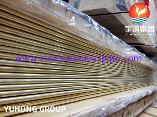 ASTM B111 C44300 المبادل الحراري المبرد المكثف الأنبوبات السامة النحاسية