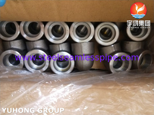 ASTM A105 أدوات الصلب الكربوني الصلب الصلب 90Deg LR الكوع 3000LBS ASME B16.11