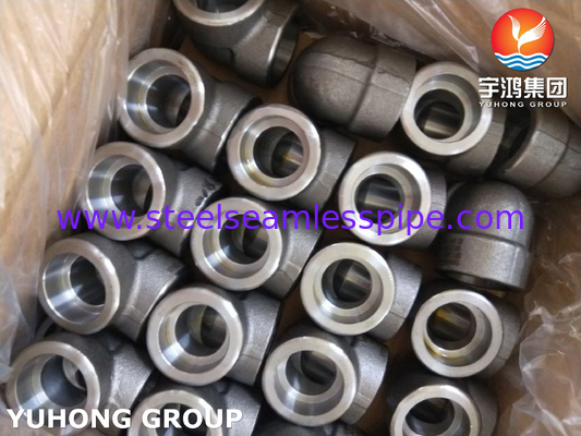 ASTM A105 أدوات الصلب الكربوني الصلب الصلب 90Deg LR الكوع 3000LBS ASME B16.11