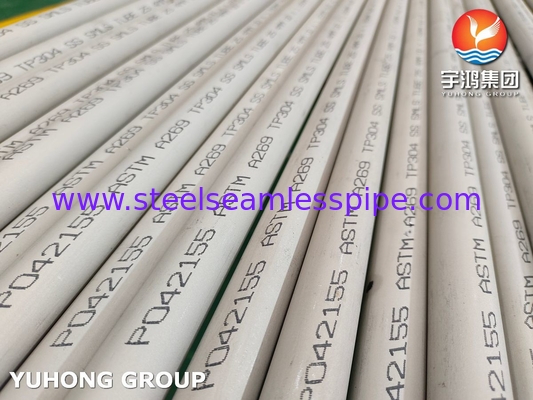 أنابيب بلا خيوط من الفولاذ المقاوم للصدأ ASTM A269 TP304