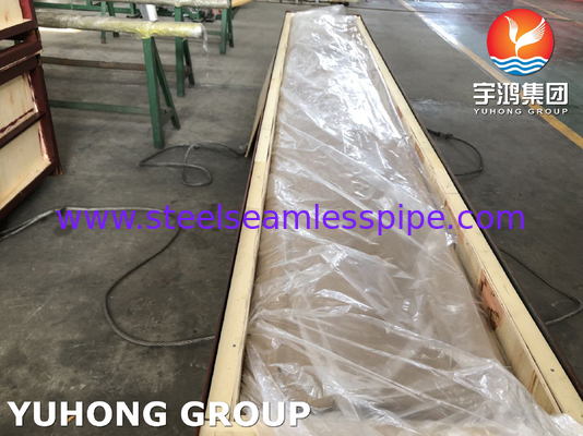 أنبوب ASME SB111 C70600 C68700 C71500 C44300 بدون طبقات 100% HT 15.88 X 1.24 X 6096MM