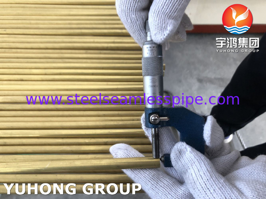 أنابيب النحاس من الألومنيوم ASTM B111 C68700 أنابيب سبيكة النحاس EN 10204/3.1B