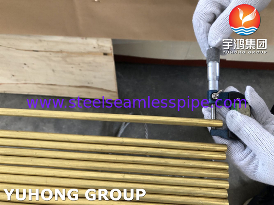 أنابيب النحاس من الألومنيوم ASTM B111 C68700 أنابيب سبيكة النحاس EN 10204/3.1B