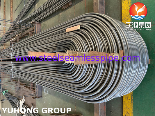 ASME SA213 TP316Ti أنبوب U Bend الفولاذ المقاوم للصدأ 1.65mm Min سمك