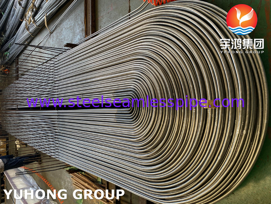 ASME SA213 TP316Ti أنبوب U Bend الفولاذ المقاوم للصدأ 1.65mm Min سمك