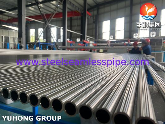 ASTM A249 TP304 1.4301 أنبوب لحام من الفولاذ المقاوم للصدأ مشع معدل الحرارة