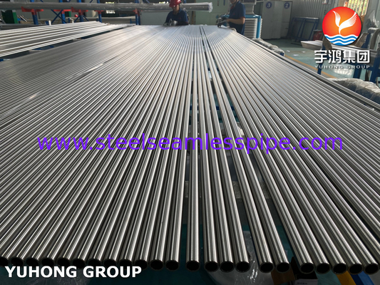 ASTM A249 TP304 1.4301 أنبوب لحام من الفولاذ المقاوم للصدأ مشع معدل الحرارة