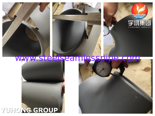 ASME B16.9 ASTM A234 WPB أدوات أنابيب الفولاذ الكربوني الأدوات المغطاة باللون الأسود