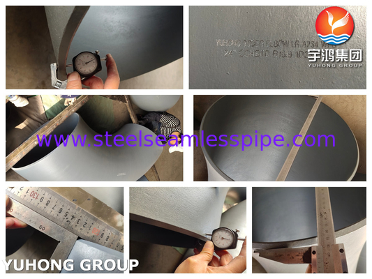 ASME B16.9 ASTM A234 WPB أدوات أنابيب الفولاذ الكربوني الأدوات المغطاة باللون الأسود