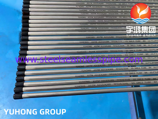ASTM A213 TP316L أنابيب الأجهزة من الفولاذ المقاوم للصدأ