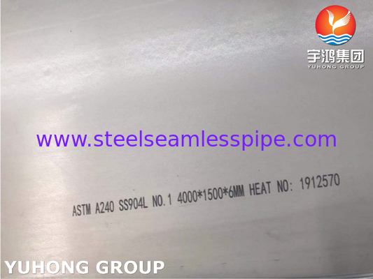 ASTM A240 الصلب المقاوم للصدأ 904L صفيحة مع مقاومة عالية لتآكل التآكل