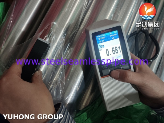 ASME SA270 ASTM A270 أنبوب لحام من الفولاذ المقاوم للصدأ مطلي 320 240 GRIT TP304