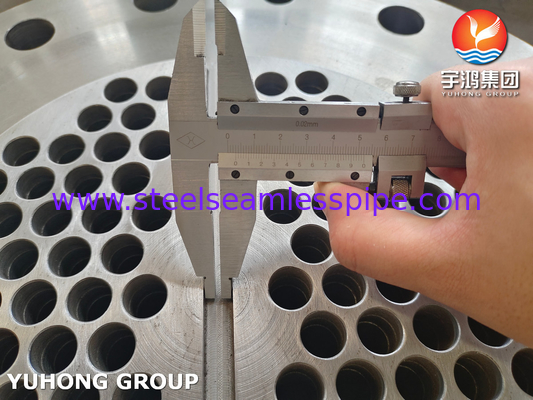 الصفحة الأنبوبية من الصلب الكربوني ASME SA516 Gr.70N ، لوحة وعاء الضغط لمبادلات الحرارة