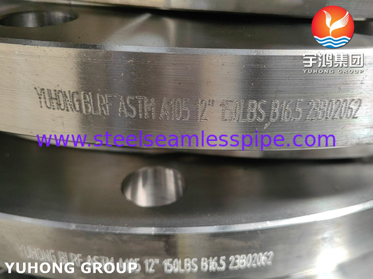 ASME B16.5 ASTM A105 / A105N فلنج عمياء من الفولاذ الكربوني فلنج BLRF مزور