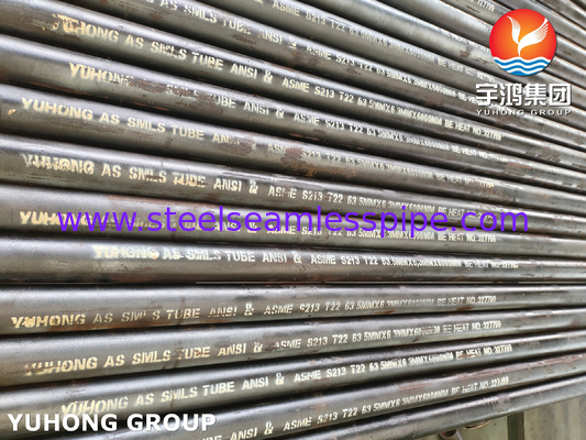 أنبوب الفولاذ اللاصق ASTM A213 T22 أنبوب الغلاية السلس للاستخدام في أجهزة التسخين والمعالجات الحرارية