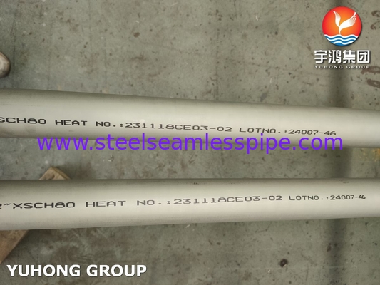 معالجة المياه ASTM A790 UNS S32750 أنابيب الفولاذ المقاوم للصدأ فائقة المزدوج