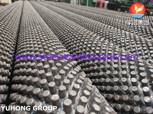 الصلب اللاصق ASTM A213 ، ASME SA213 T9 أنبوب ذو ظفرة مغلفة لفرن البخار