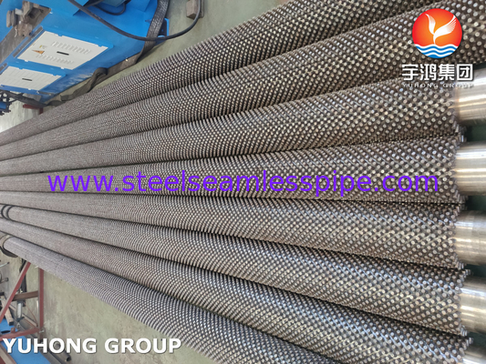 الصلب اللاصق ASTM A213 ، ASME SA213 T9 أنبوب ذو ظفرة مغلفة لفرن البخار