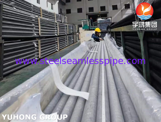 أنبوب متبادل الحرارة ذو الأجنحة ، النوع المطبع ، ASTM A213 TP304 مع الألومنيوم 6063