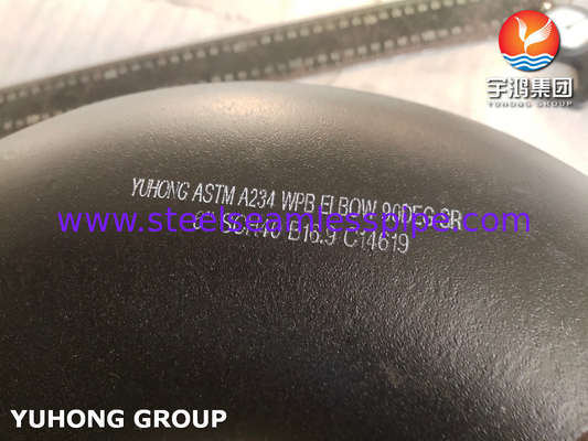صلابة الحزام ASTM A234 WPB فولاذ الكربون 90/180 درجة SR الكوع