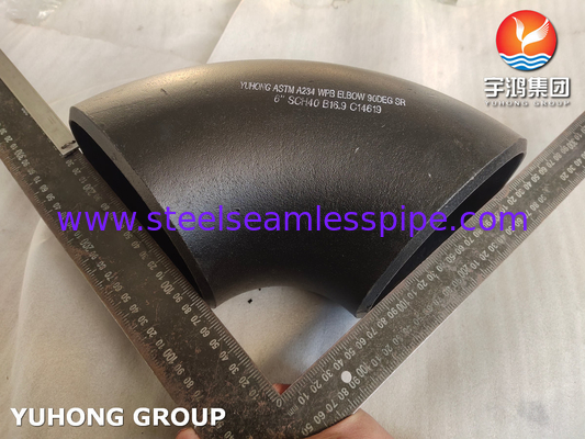 صلابة الحزام ASTM A234 WPB فولاذ الكربون 90/180 درجة SR الكوع