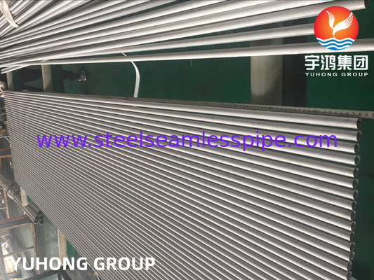 GB/T13296 قذيفة وأنابيب مبادل حرارة S32168 (06Cr18Ni11Ti) أنابيب بلا طبقات من الفولاذ المقاوم للصدأ