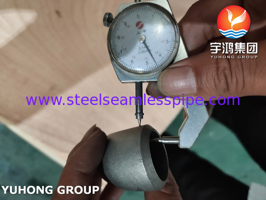 ASTM A403 WP310S-S الفولاذ المقاوم للصدأ 90 درجة نصف قطره الطويل الكوع