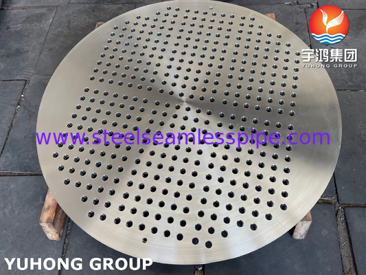 ASTM A182 F316L / 1.4404 صفيحة أنابيب الفولاذ المقاوم للصدأ محول الحرارة صفيحة أنابيب