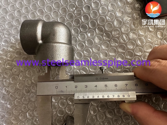 A182 F53 F92 1/2&quot; #3000 90 درجة المرفق مصفح ASME B16.11 لمحطات الطاقة