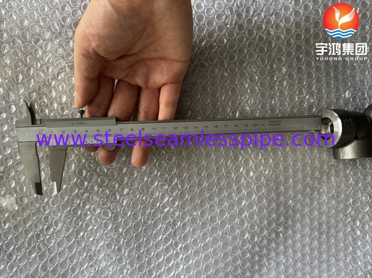 A182 F53 F92 1/2&quot; #3000 90 درجة المرفق مصفح ASME B16.11 لمحطات الطاقة