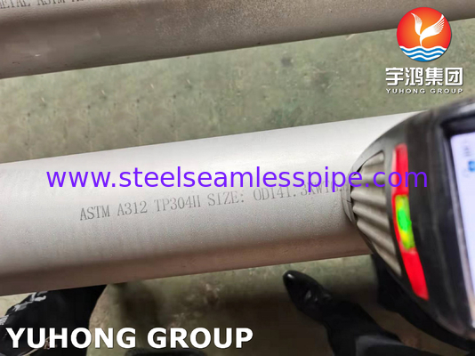 ASTM A312 TP304H / 1.4948 أنابيب الفولاذ المقاوم للصدأ أنابيب مستديرة غير منسقة