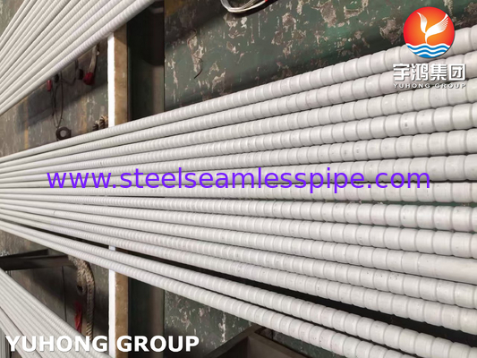 GOST9941 12X18H10T TP321 الأنبوب المموج من الفولاذ المقاوم للصدأ لبرودة الهواء