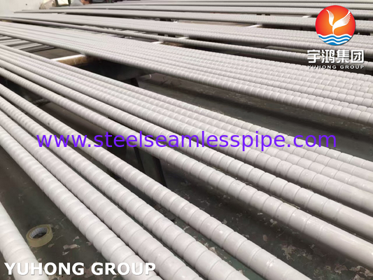 GOST9941 12X18H10T TP321 الأنبوب المموج من الفولاذ المقاوم للصدأ لبرودة الهواء