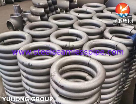 ASTM A403 WP304 فولاذ المقاوم للصدأ 180 درجة الكوع B16.9 أدوات أنابيب Buttweld