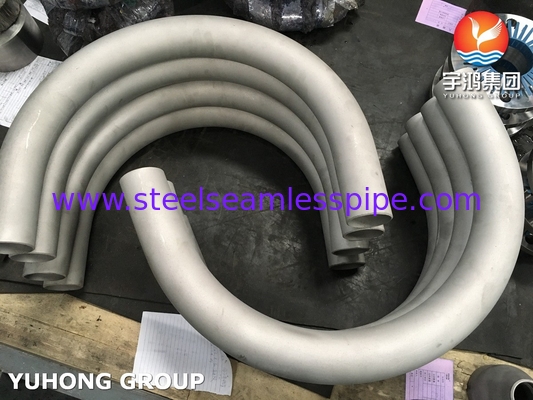 ASTM A403 WP304 فولاذ المقاوم للصدأ 180 درجة الكوع B16.9 أدوات أنابيب Buttweld