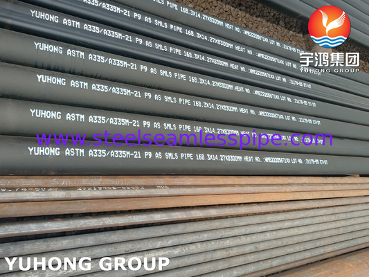 ASTM A335/ ASME SA335 P9 سبيكة الفولاذ الصلب أنابيب بلا مسام فرن أنابيب التدفئة