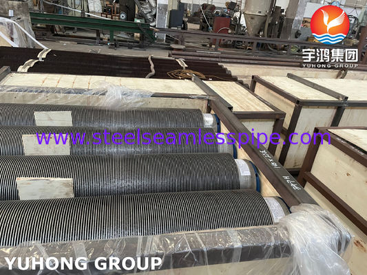 أنبوب حلزوني ملحوم بزعانف من الفولاذ السبائكي المصقول المخصص لنقل الحرارة