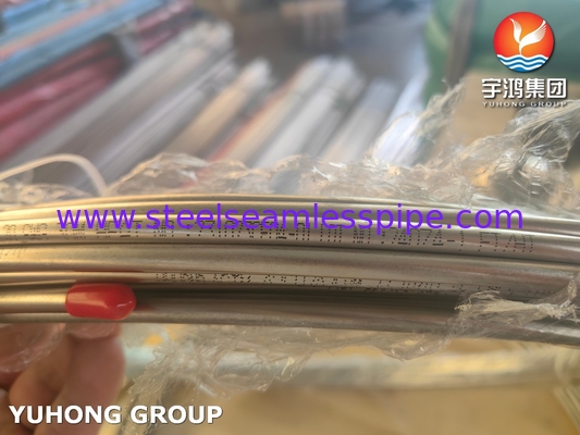 الصف TP304 / 304L و TP316 / 316L الفولاذ المقاوم للصدأ لفائف سلس أنبوب مخلل / مشرق صلب السطح ASME SA213