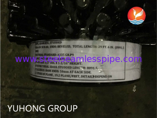 أنابيب بيضاوية ذات شكل أنابيب HFW ASTM A335 P9 معقبة لللحام عالي التردد