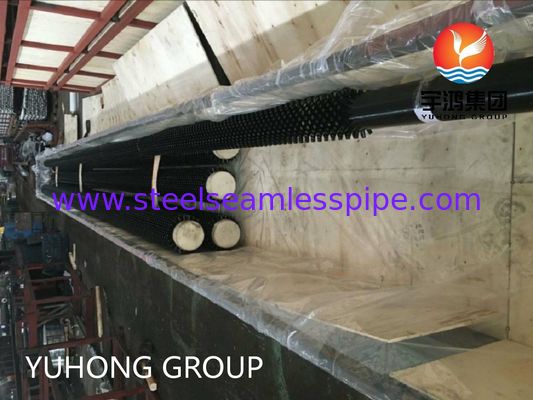 أنبوب بيضاوي مصقول بالرمل ASTM A335 P9 بأنبوب زعنفي مرصع للحام عالي التردد